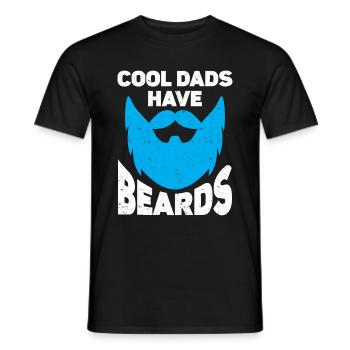 Beard Saying, Bearded Father, Husband Gift, Beard - Men's T-Shirt - black - Front - AI Model Male 178 light (178cm)