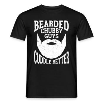 Beard Saying, Bearded Father, Husband Gift, Beard - Men's T-Shirt - black - Front - AI Model Male 178 light (178cm)