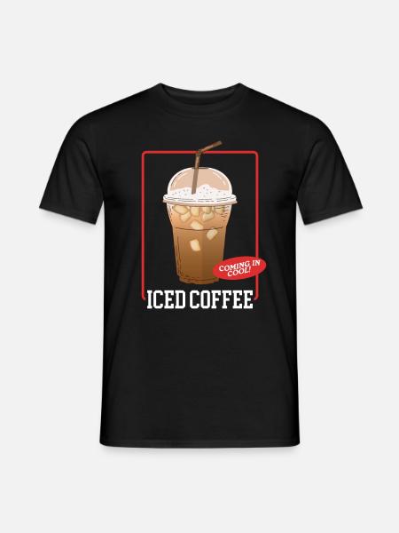 Iced Coffee Coffee Lover Iced Coffee Gift - Men's T-Shirt - black