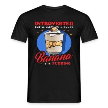 Bananenpudding Bananen-Pudding Geschenk - Männer T-Shirt - Schwarz - Vorne - AI Model Male 178 light (178cm)