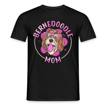 Bernedoodle Mom Dog Owner Dog Mom Gift - Men's T-Shirt - black - Front - AI Model Male 178 light (178cm)