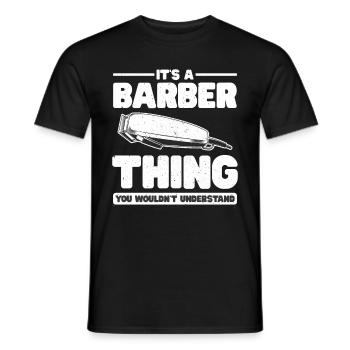 Hairdresser Gift For Hairdresser Salon Saying Hairdresser - Men's T-Shirt - black - Front - AI Model Male 178 light (178cm)