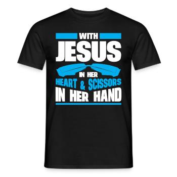 Hairdresser Gift For Hairdresser Salon Saying Hairdresser - Men's T-Shirt - black - Front - AI Model Male 178 light (178cm)