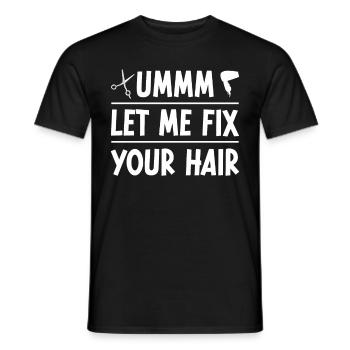 Friseur Geschenk Für Friseur Salon Spruch Friseur - Männer T-Shirt - Schwarz - Vorne - AI Model Male 178 light (178cm)