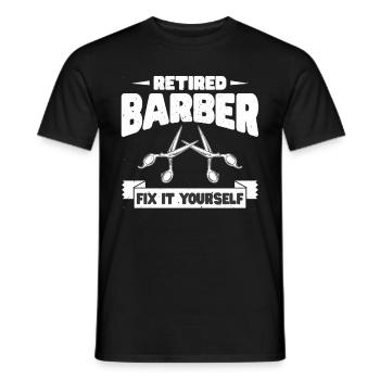 Friseur Geschenk Für Friseur Salon Spruch Friseur - Männer T-Shirt - Schwarz - Vorne - AI Model Male 178 light (178cm)