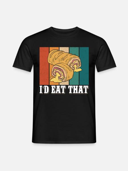Stromboli Pizza Calzone Strombolis Cadeau - T-shirt homme - noir