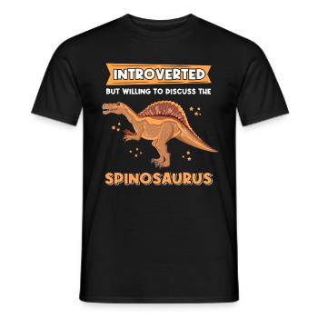 Spinosaurus Dino dinosaure Dinos cadeau - T-shirt homme - noir - Devant - AI Model Male 178 light (178cm)
