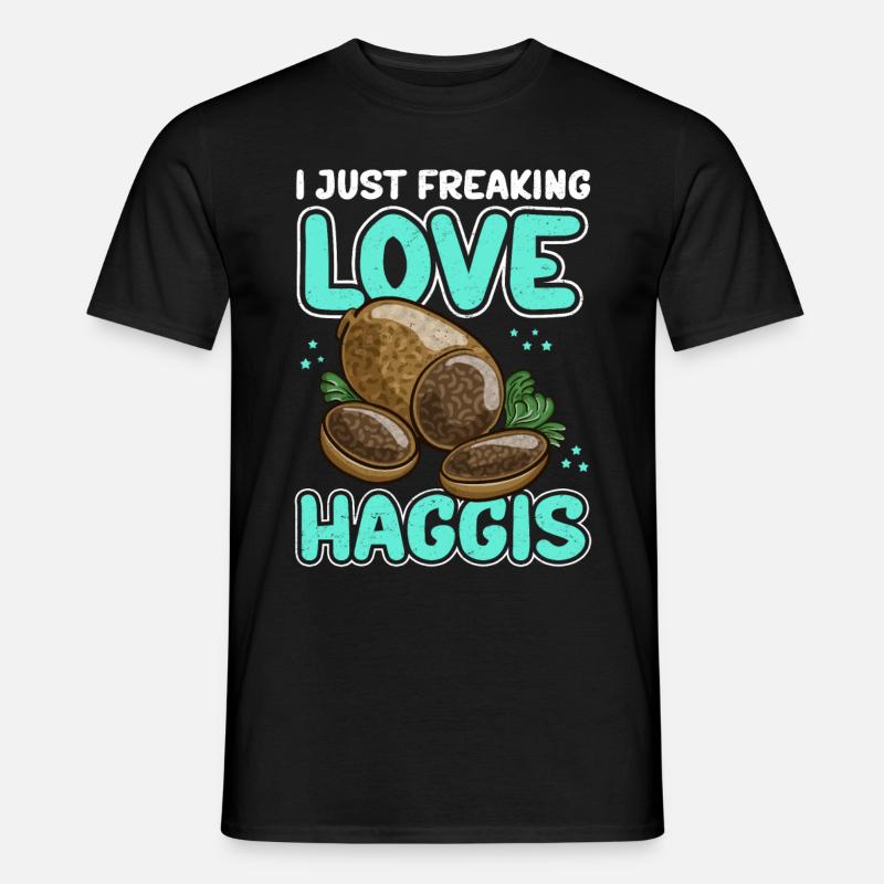 Haggis Scottish Dish Gift - Men’s T-shirt - black