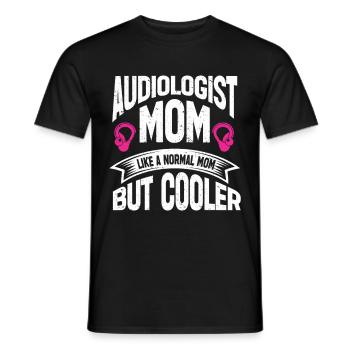 Audiology Audiologists - Men's T-Shirt - black - Front - AI Model Male 178 light (178cm)