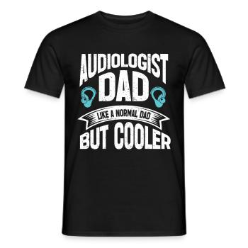Audiology Audiologists - Men's T-Shirt - black - Front - AI Model Male 178 light (178cm)