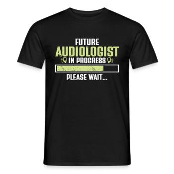 Audiology Audiologists - Men's T-Shirt - black - Front - AI Model Male 178 light (178cm)