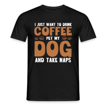 Barista Coffee - Men's T-Shirt - black - Front - AI Model Male 178 light (178cm)