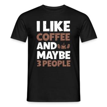 Barista Coffee - Men's T-Shirt - black - Front - AI Model Male 178 light (178cm)