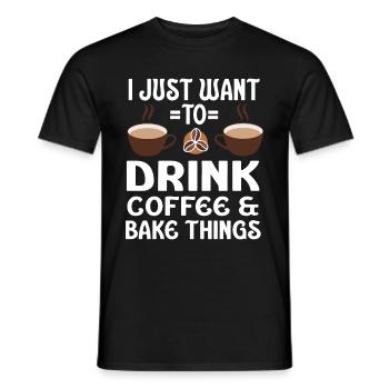 Barista Coffee - Men's T-Shirt - black - Front - AI Model Male 178 light (178cm)