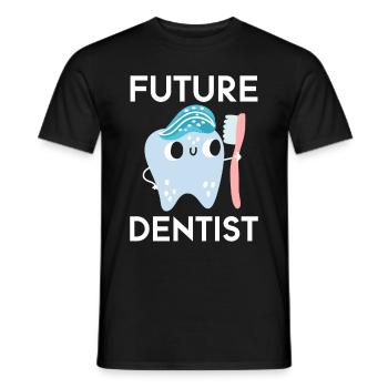 Dentist Student Degree Teeth Dentistry - Men's T-Shirt - black - Front - AI Model Male 178 light (178cm)