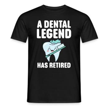 Dentist Student Degree Teeth Dentistry - Men's T-Shirt - black - Front - AI Model Male 178 light (178cm)