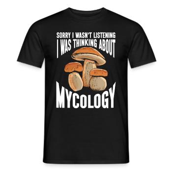 Pilz Mykologie Mykologe Sammler - Männer T-Shirt - Schwarz - Vorne - AI Model Male 178 light (178cm)