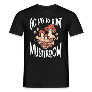 Pilz Mykologie Mykologe Sammler - Männer T-Shirt - Schwarz - Vorne - AI Model Male 178 light (178cm)