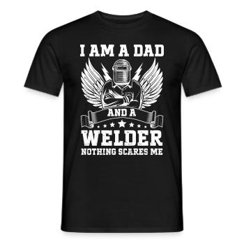 Soudure Dire Métallurgiste Soudeur Papa - T-shirt homme - noir - Devant - AI Model Male 178 light (178cm)