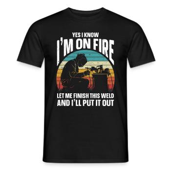Soudure Dire Métallurgiste Soudeur Papa - T-shirt homme - noir - Devant - AI Model Male 178 light (178cm)
