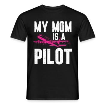 Pilot Quote Flight Lover Aircraft Aviation - Men's T-Shirt - black - Front - AI Model Male 178 light (178cm)