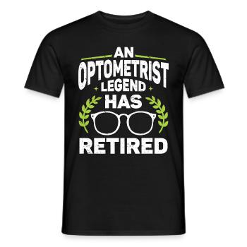 Optometrist Optiker Optometrie - Männer T-Shirt - Schwarz - Vorne - AI Model Male 178 light (178cm)