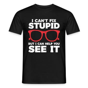 Optometrist Optiker Optometrie - Männer T-Shirt - Schwarz - Vorne - AI Model Male 178 light (178cm)