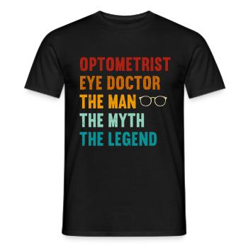 Optometrist Optiker Optometrie - Männer T-Shirt - Schwarz - Vorne - AI Model Male 178 light (178cm)