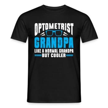 Optometrist Optiker Optometrie - Männer T-Shirt - Schwarz - Vorne - AI Model Male 178 light (178cm)