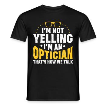 Optometrist Optiker Optometrie - Männer T-Shirt - Schwarz - Vorne - AI Model Male 178 light (178cm)