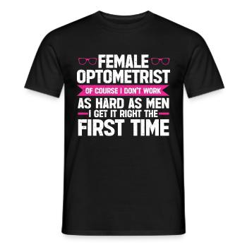 Optometrist Optiker Optometrie - Männer T-Shirt - Schwarz - Vorne - AI Model Male 178 light (178cm)