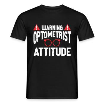 Optometrist Optiker Optometrie - Männer T-Shirt - Schwarz - Vorne - AI Model Male 178 light (178cm)