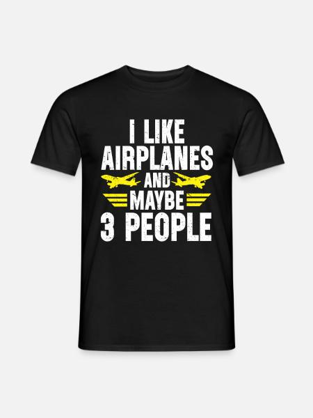Citation du pilote Flight Lover Aircraft Aviation - T-shirt homme - noir
