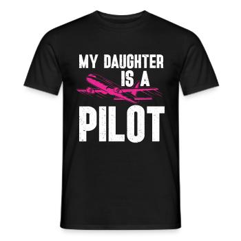 Pilot Quote Flight Lover Aircraft Aviation - Men's T-Shirt - black - Front - AI Model Male 178 light (178cm)