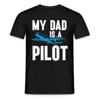 Pilot Quote Flight Lover Aircraft Aviation - Men's T-Shirt - black - Front - AI Model Male 178 light (178cm)