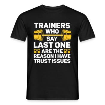 Entraîneur personnel Entraîneur Gym Workout Entraîneur de fitness - T-shirt homme - noir - Devant - AI Model Male 178 light (178cm)