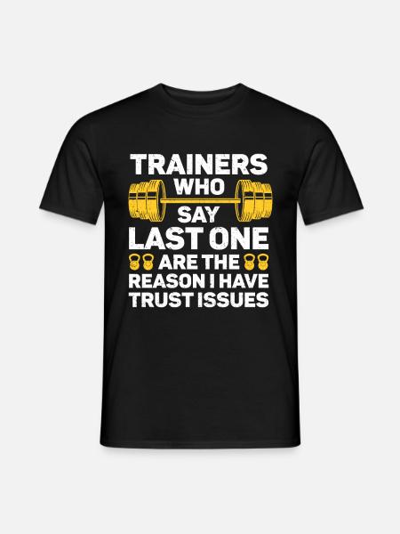 Personlig træner Træner Gym Træning Fitness træner - Mænd T-shirt - sort