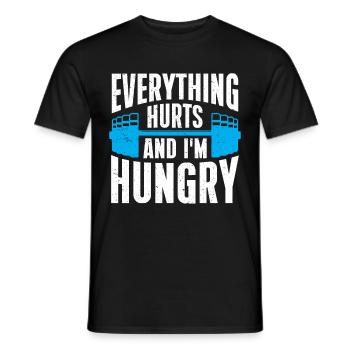 Personal Trainer Coach Gym Workout Fitness Trainer - Men's T-Shirt - black - Front - AI Model Male 178 light (178cm)