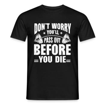 Personal Trainer Coach Gym Workout Fitness Trainer - Men's T-Shirt - black - Front - AI Model Male 178 light (178cm)