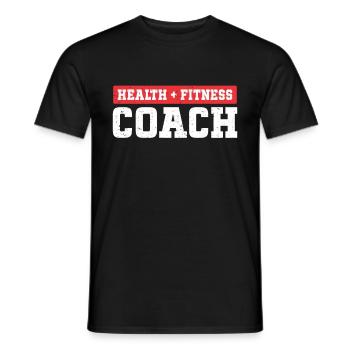 Entraîneur personnel Entraîneur Gym Workout Entraîneur de fitness - T-shirt homme - noir - Devant - AI Model Male 178 light (178cm)