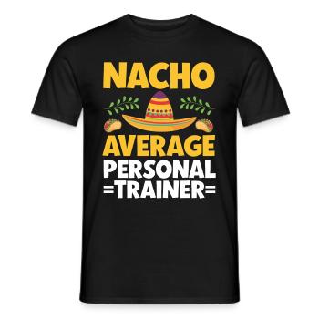 Personal Trainer Coach Gym Workout Fitness Trainer - Men's T-Shirt - black - Front - AI Model Male 178 light (178cm)