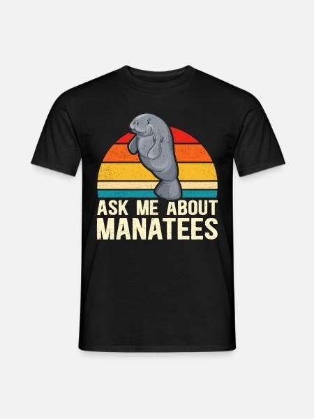 Manatee Manatee Manatee Manatee Gift - Men's T-Shirt - black