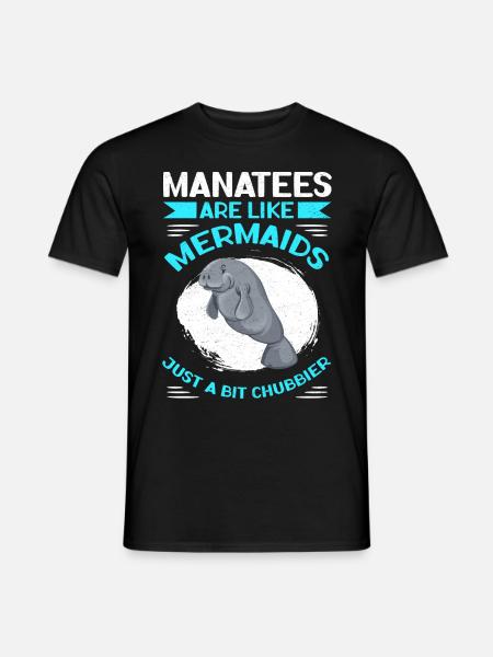 Manatee Manatee Manatee Manatees Gift - Men's T-Shirt - black