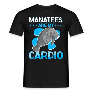 Manatee Manatee Manatee Manatee Gift - Men's T-Shirt - black - Front - AI Model Male 178 light (178cm)