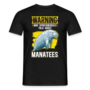 Manatee Manatee Manatee Manatee Gift - Men's T-Shirt - black - Front - AI Model Male 178 light (178cm)