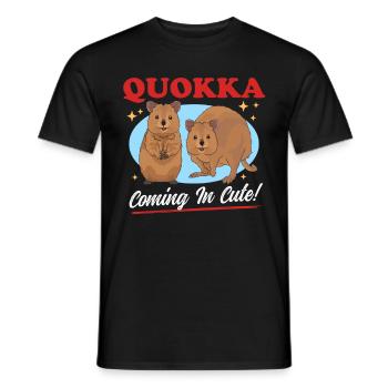 Quokka Short-tailed Kangaroo Quokkas Gift - Men's T-Shirt - black - Front - AI Model Male 178 light (178cm)