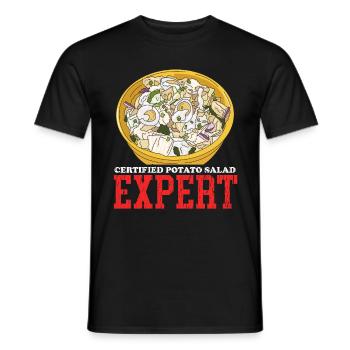 Kartoffelsalat Experte Härdöpfelsalat Geschenk - Männer T-Shirt - Schwarz - Vorne - AI Model Male 178 light (178cm)