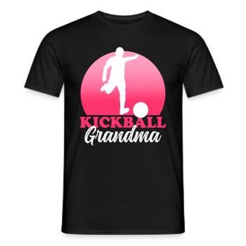 Kickball grand-mère kickballer kickball joueur cadeau - T-shirt homme - noir - Devant - AI Model Male 178 light (178cm)