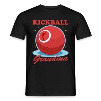 Kickball Granny Kickball joueur Kickballer cadeau - T-shirt homme - noir - Devant - AI Model Male 178 light (178cm)