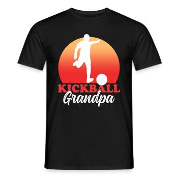 Kickball grand-père Kickballer Kickball joueur cadeau - T-shirt homme - noir - Devant - AI Model Male 178 light (178cm)
